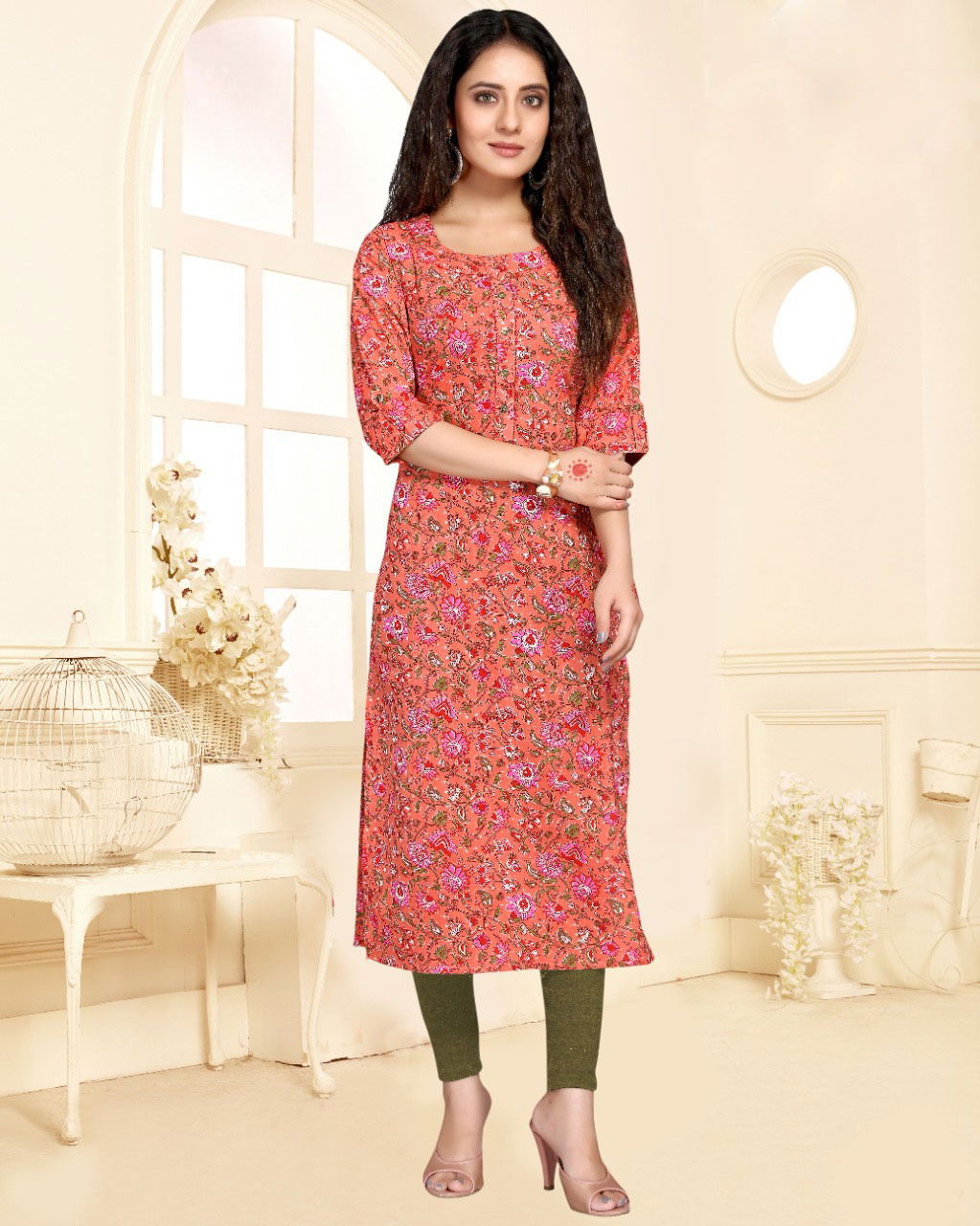 Trendy Printed 101 Regular Wear Cotton Printed Kurtis Catalog
